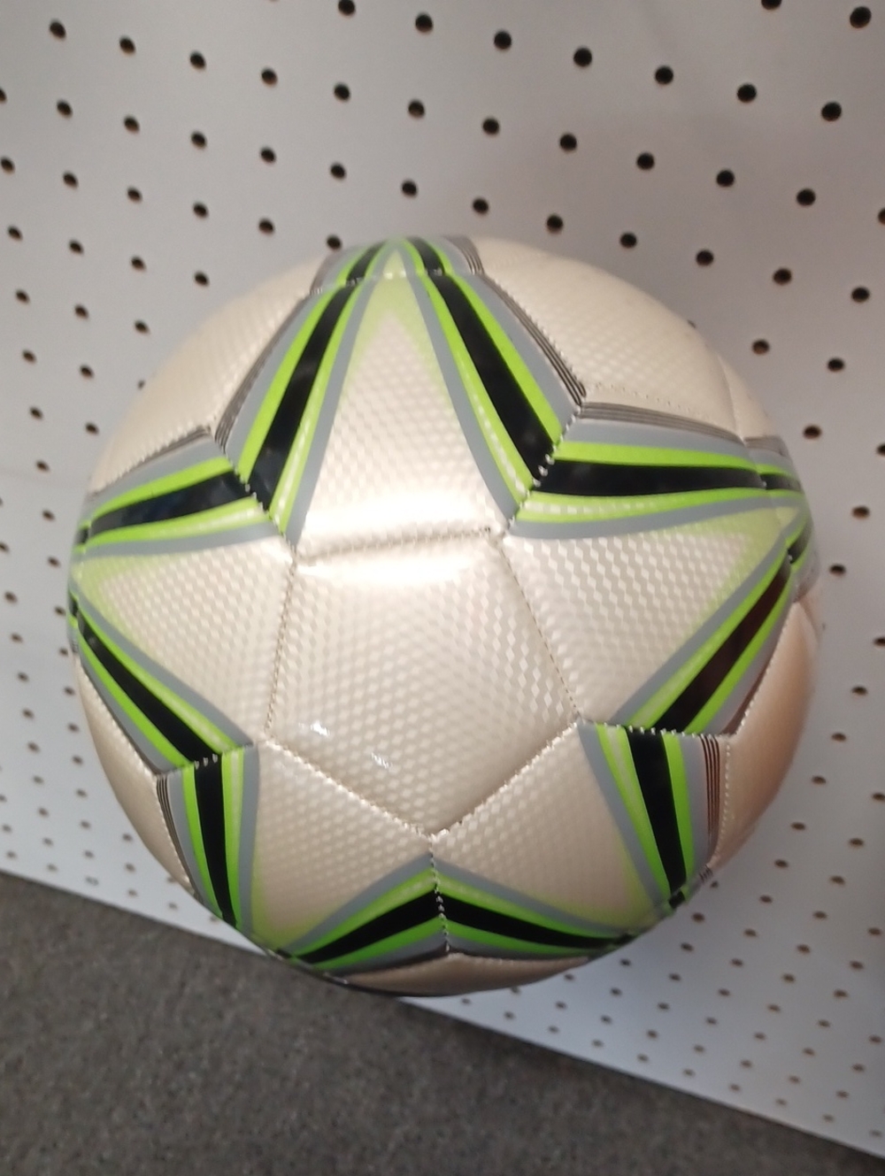Vibrant Star Design Soccer Ball Size Or Number 5 Multicolors.